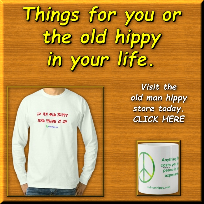 Old Man Hippy graphic linking to old man hippy store.